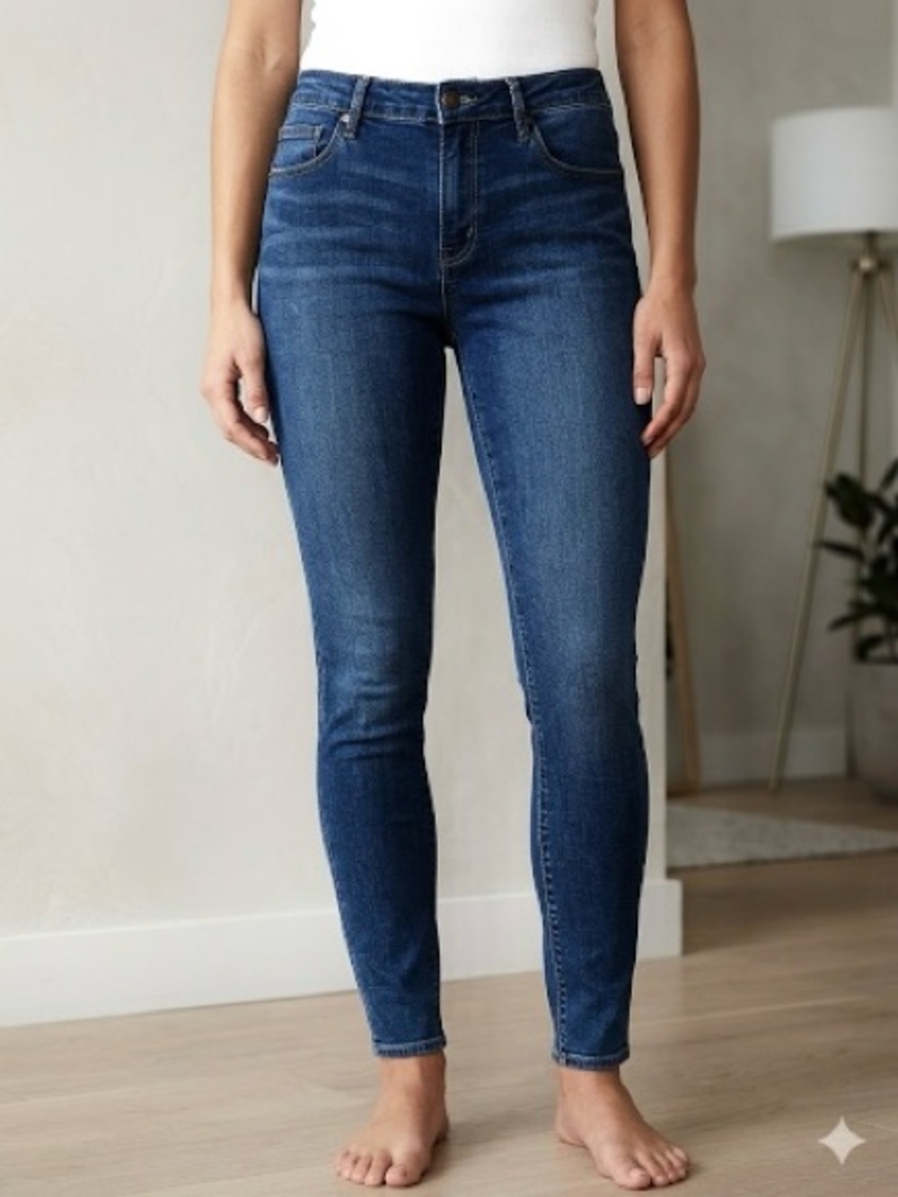 Articles of Society Women’s Skinny Stretch Blue Jeans Mid Rise Denim Sz 32